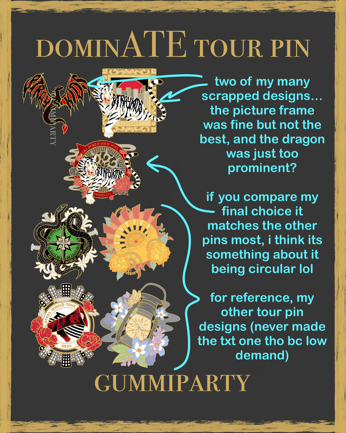 SKZ DOMINATE Tour Pin