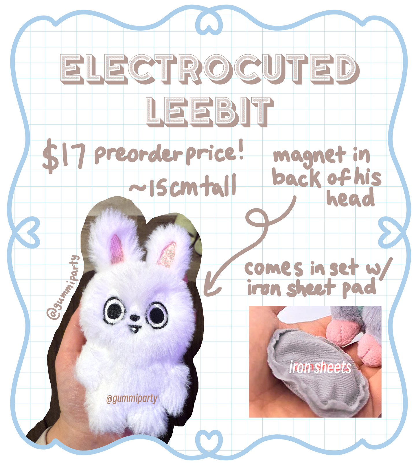 Preorder Leebit Fake Eyes Open Plush