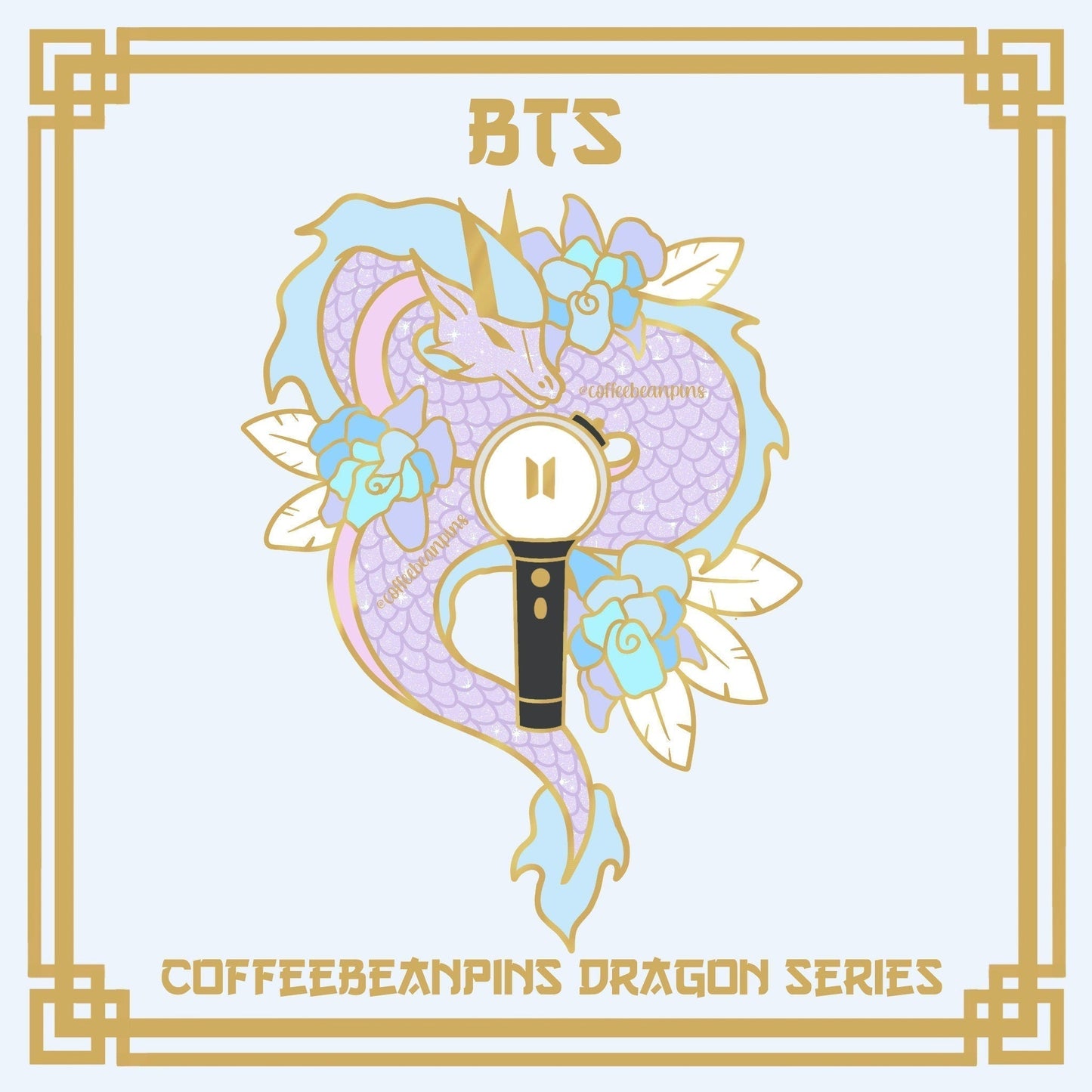 KPOP Dragon Pentagon Pin