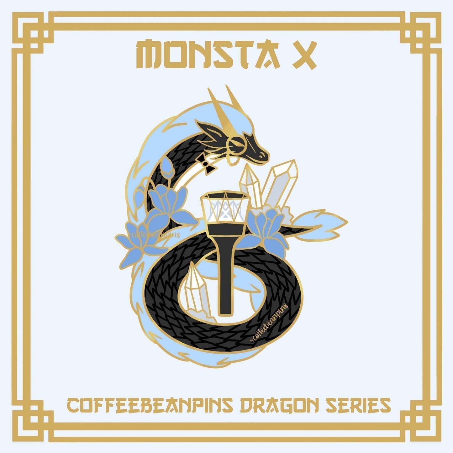 KPOP Dragon MONSTA X Pin